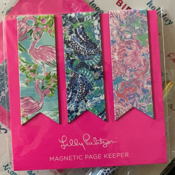 Lilly Pulitzer Blue Pencil Case with Bonus Pack (B6) - Picture 6 of 9